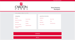 Desktop Screenshot of carltoncards.com